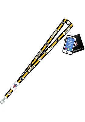 Mojo Pittsburgh Steelers Charging Lanyard - Black