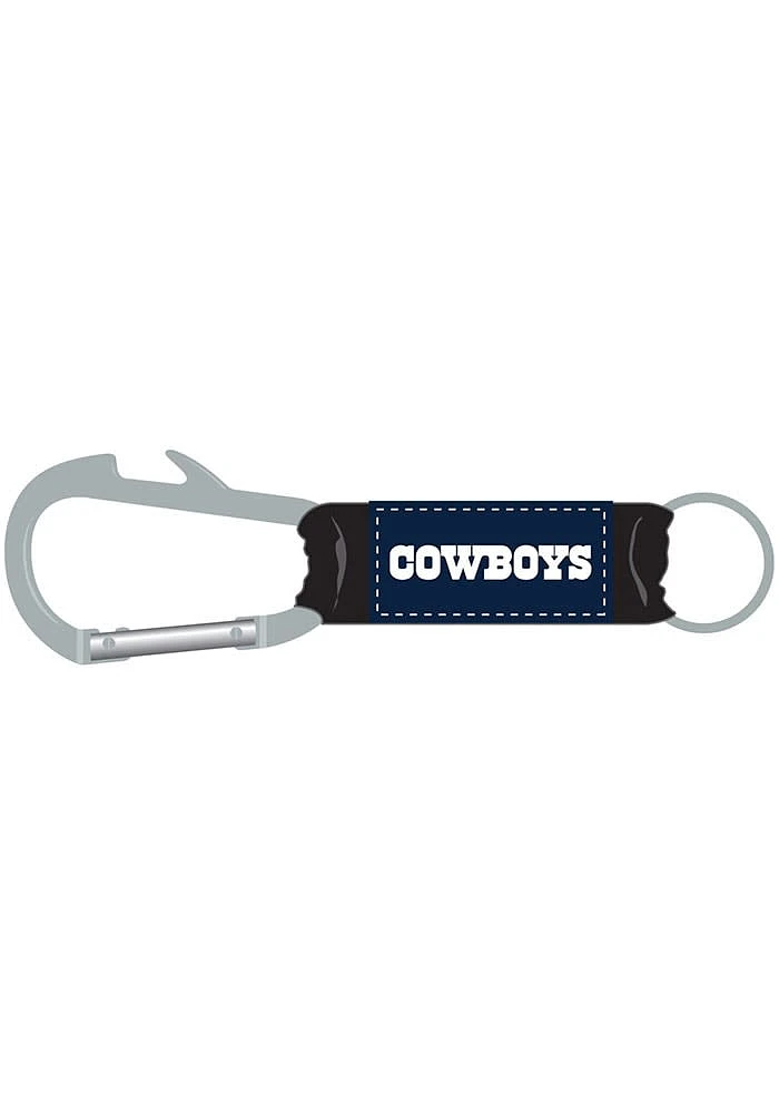 Dallas Cowboys Carabiner Keychain - Navy Blue