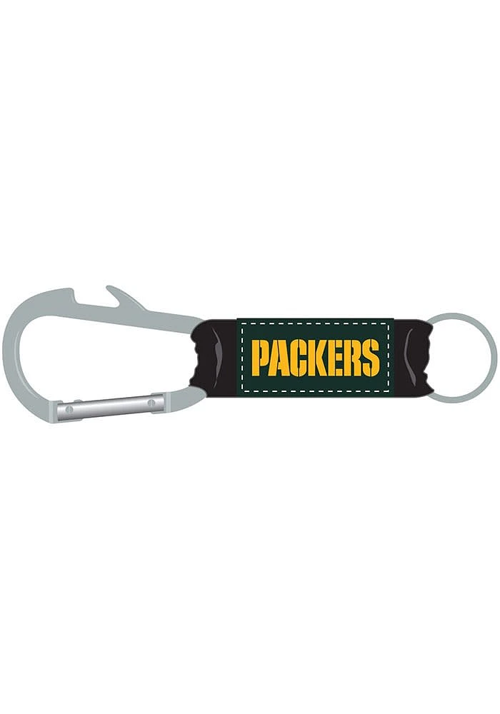 Green Bay Packers Carabiner Keychain - Green