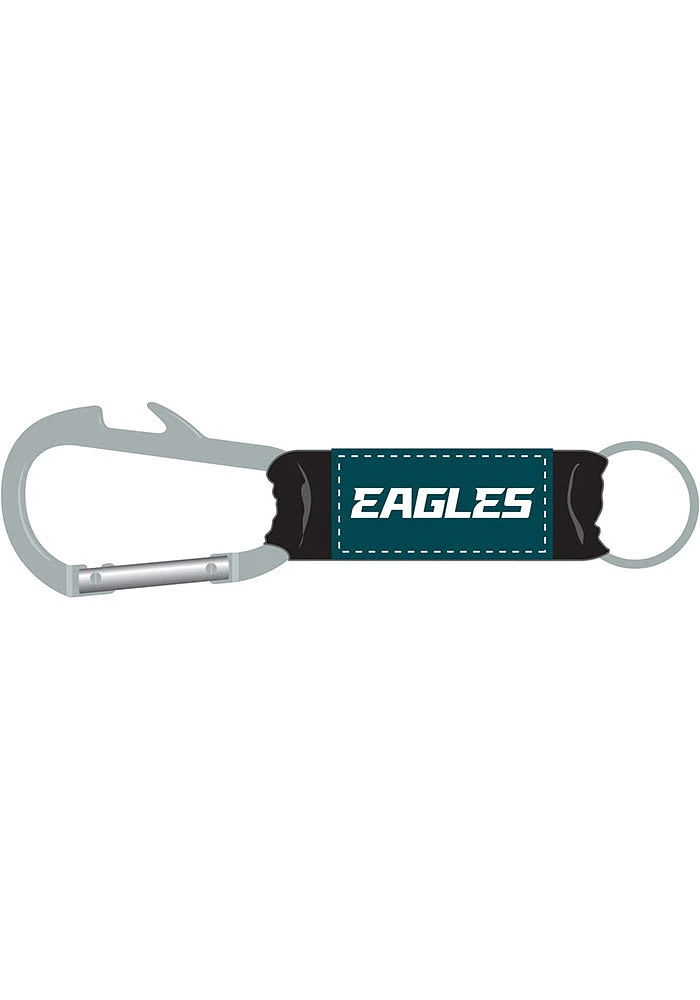 Philadelphia Eagles Carabiner Keychain - Black