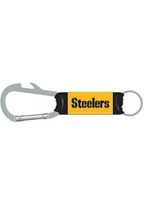 Pittsburgh Steelers Carabiner Design Keychain - Black