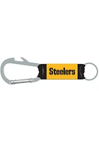 Pittsburgh Steelers Carabiner Design Keychain - Black