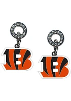 Cincinnati Bengals Rhinestone Womens Earrings