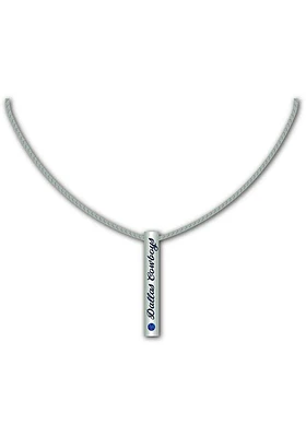 Mojo Dallas Cowboys Silver Bar Womens Necklace