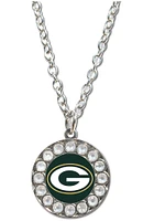 Mojo Green Bay Packers Rhinestone Womens Necklace