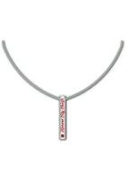 Mojo Kansas City Chiefs Silver Bar Womens Necklace