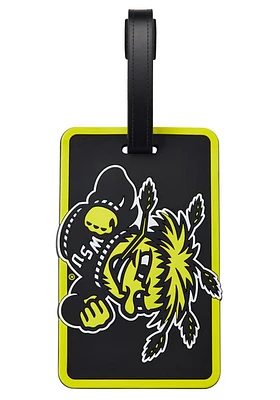 Wichita State Shockers Black Rubber Luggage Tag