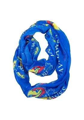 Kansas Jayhawks Sheer Infinity Womens Scarf