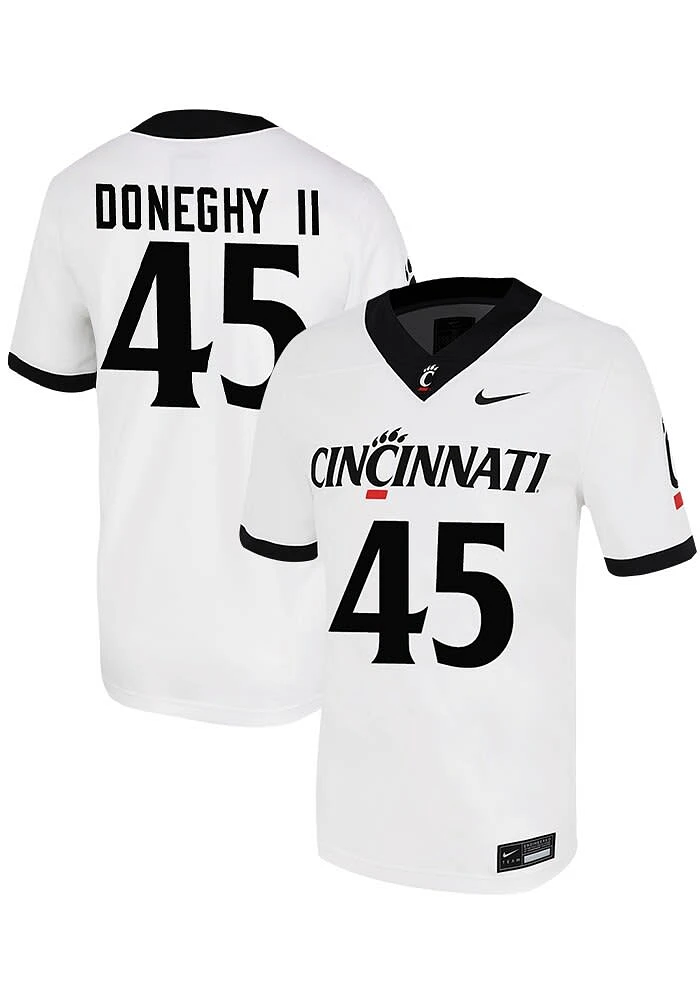 Brian Doneghy II  Nike Cincinnati Bearcats White Team NIL Game Name And Number Football Jersey