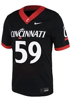 Jake Wheelock  Nike Cincinnati Bearcats Black 59 NIL Game Name And Number Football Jersey