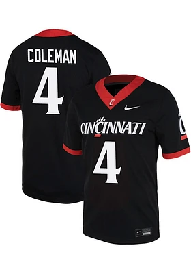 Mikah Coleman  Nike Cincinnati Bearcats Black 4 NIL Game Name And Number Football Jersey