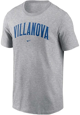 Nike Villanova Wildcats Grey Arch Short Sleeve T Shirt