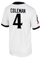 Mikah Coleman  Nike Cincinnati Bearcats White Four NIL Game Name And Number Football Jersey