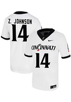 Zay Gravy Johnson  Nike Cincinnati Bearcats White Print NIL Game Name And Number Football Jersey