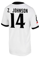 Zay Gravy Johnson  Nike Cincinnati Bearcats White Print NIL Game Name And Number Football Jersey