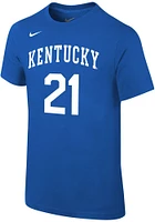 Nike Kentucky Wildcats Youth Blue DJ Wagner Player Tee