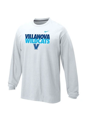 Nike Villanova Wildcats White Mascot Long Sleeve T Shirt