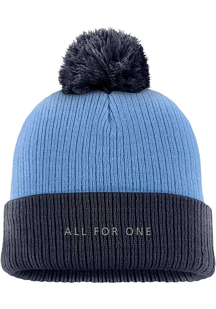 Nike Xavier Musketeers Navy Blue Peak Cuff Pom Mens Knit Hat