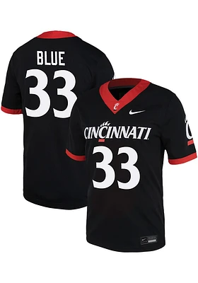 Zander Blue Nike Cincinnati Bearcats Game Name And Number Football Jersey