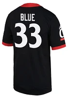 Zander Blue Nike Cincinnati Bearcats Game Name And Number Football Jersey