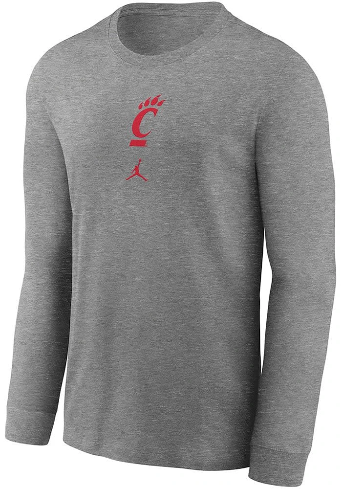 Nike Cincinnati Bearcats Grey Shooting Shirt Dri-FIT Long Sleeve T-Shirt