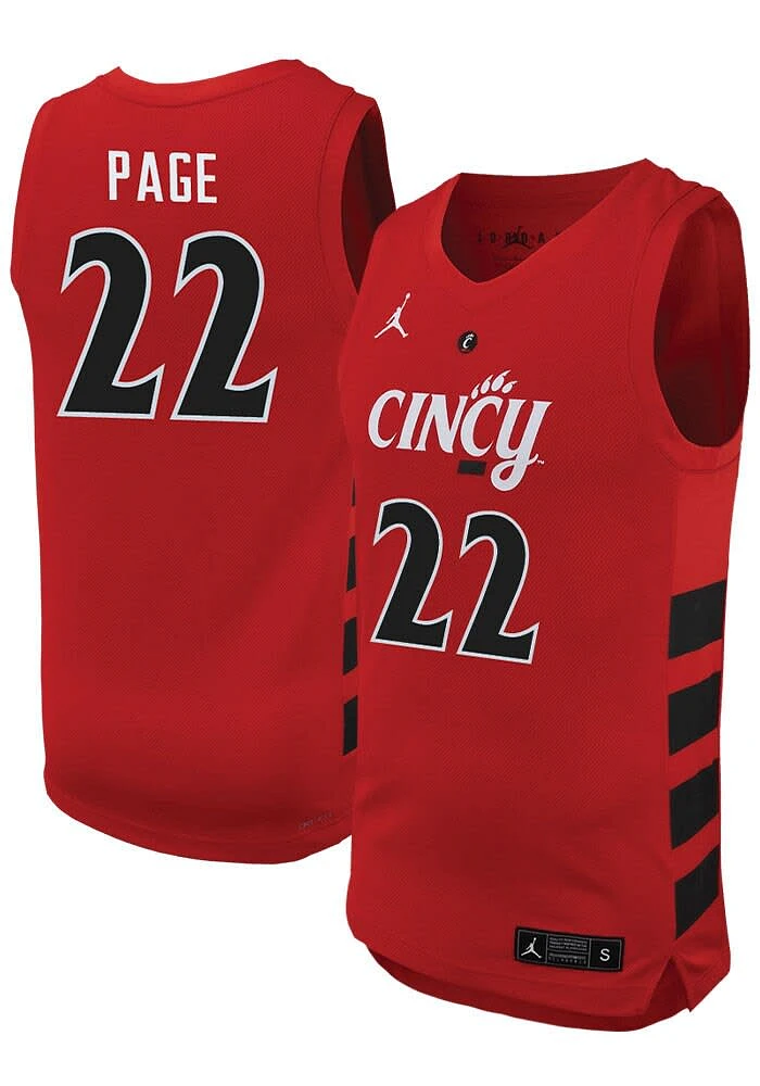 Arrinten Page  Nike Cincinnati Bearcats Red NIL Jersey