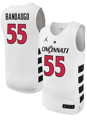 Aziz Bandaogo  Nike Cincinnati Bearcats White Replica Name And Number Jersey