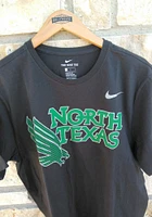 Nike North Texas Mean Green Grey Big Logo Short Sleeve T Shirt