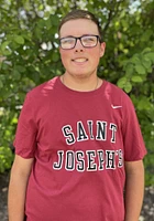 Nike Saint Josephs Hawks Cardinal Arch Short Sleeve T Shirt