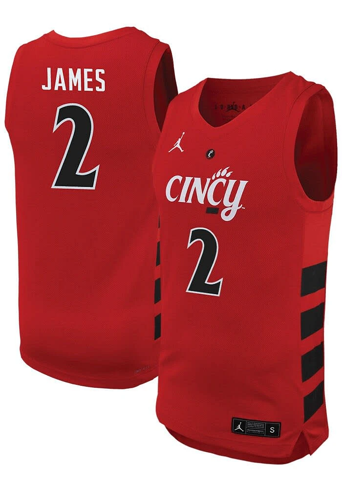 Jizzle James  Nike Cincinnati Bearcats Red NIL Jersey