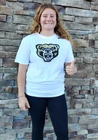 Nike Oakland University Golden Grizzlies White Logo Short Sleeve T Shirt