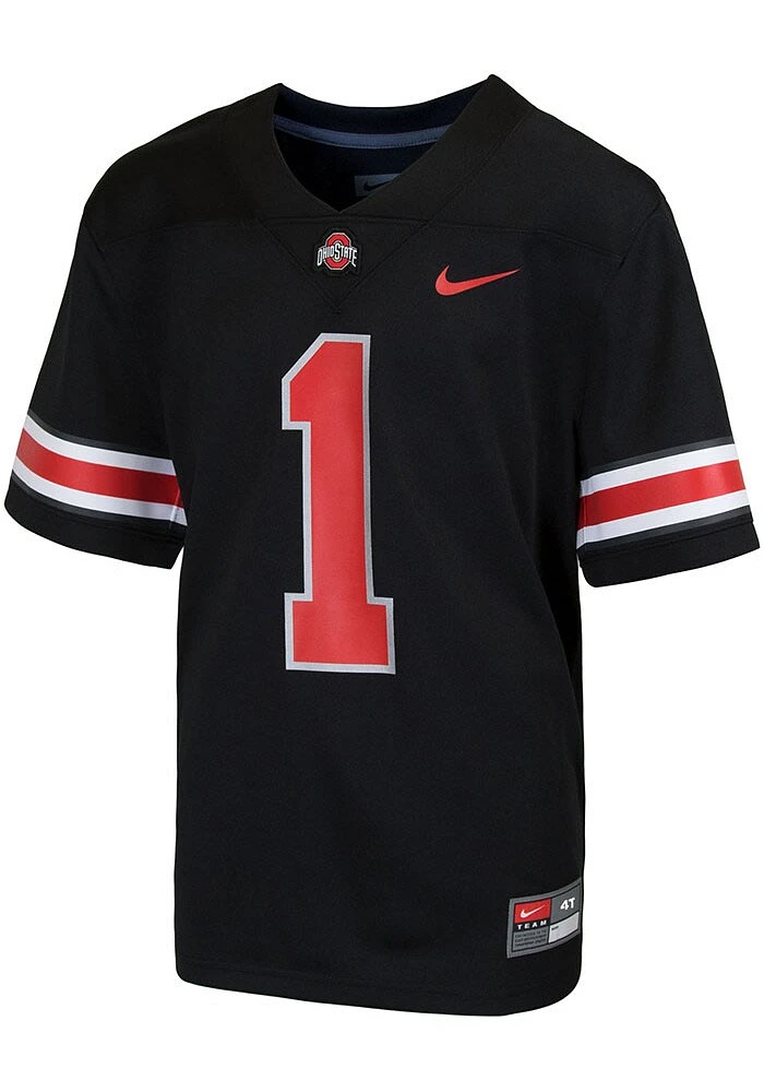 Nike Ohio State Buckeyes Toddler Black Sideline Replica 24 Football Jersey