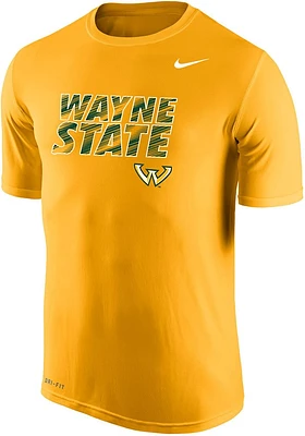 Nike Wayne State Warriors Gold Legend Short Sleeve T Shirt