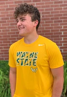 Nike Wayne State Warriors Gold Legend Short Sleeve T Shirt