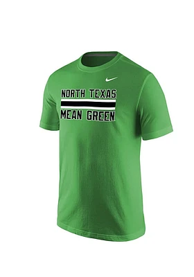 Nike North Texas Mean Green Stripes Short Sleeve T Shirt