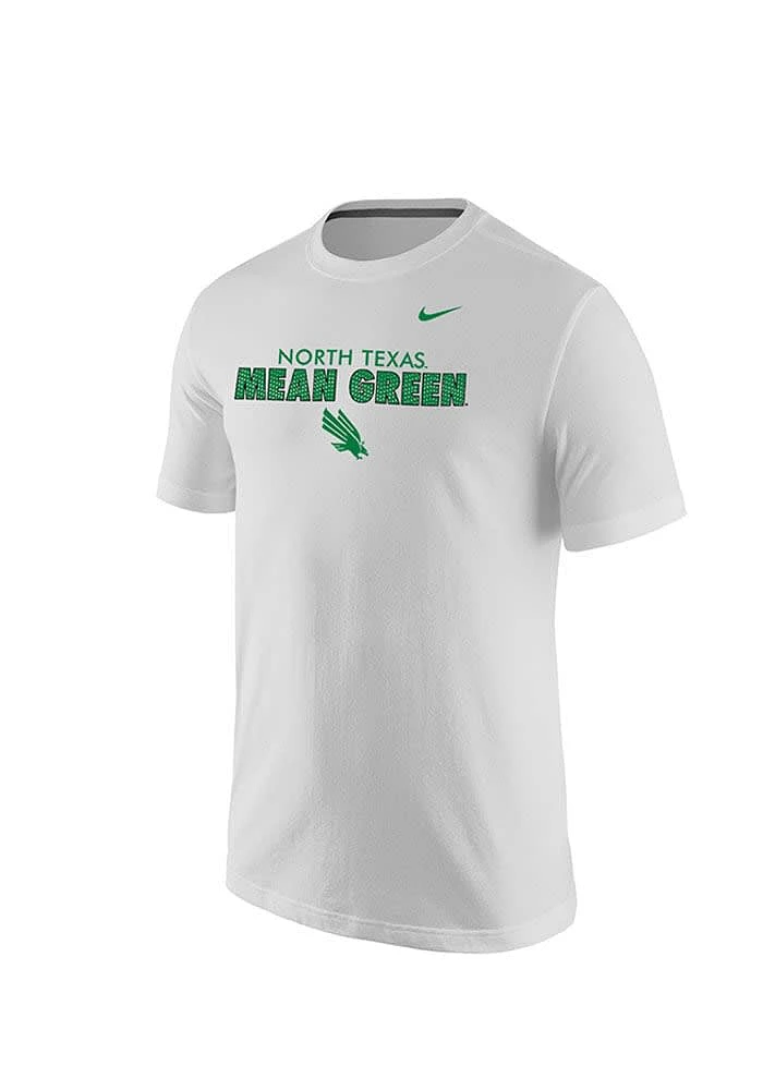 Nike North Texas Mean Green White Pulse Short Sleeve T Shirt