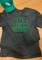 Nike North Texas Mean Green Grey Initials Short Sleeve T Shirt