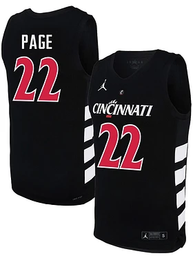 Arrinten Page  Nike Cincinnati Bearcats Black NIL Game Jersey