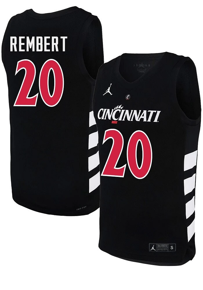 JJ Rembert Nike Cincinnati Bearcats Black NIL Game Jersey
