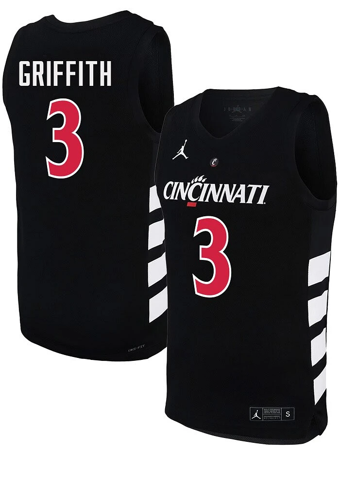 Rayvon Griffith Nike Cincinnati Bearcats Black NIL Game Jersey