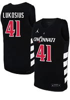 Simas Lukosius  Nike Cincinnati Bearcats Black NIL Game Jersey