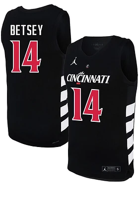 Tyler Betsey  Nike Cincinnati Bearcats Black NIL Game Jersey