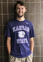 Nike K-State Wildcats Purple Throwback Short Sleeve Fashion T Shirt