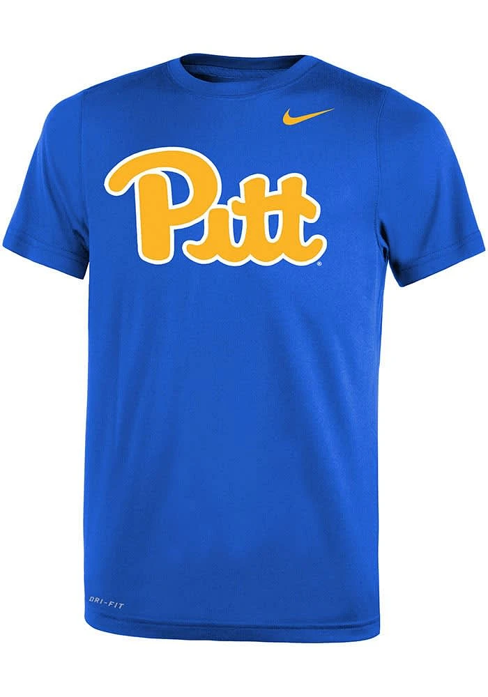 Nike Pitt Panthers Youth Blue Primary Logo Graphic Short Sleeve T-Shirt