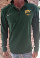 Nike Baylor Bears Mens Green Intensity Long Sleeve Qtr Zip Pullover