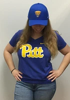 Nike Pitt Panthers Womens Blue Logo Triblend Short Sleeve T-Shirt