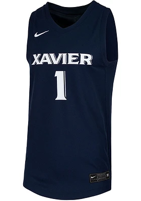 Nike Xavier Musketeers Navy Blue Replica Jersey