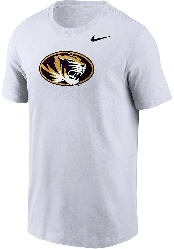 Nike Missouri Tigers White Logo Short Sleeve T Shirt
