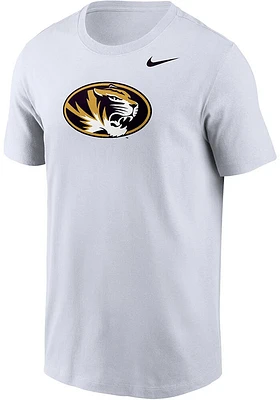 Nike Missouri Tigers White Logo Short Sleeve T Shirt