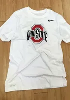 Nike Ohio State Buckeyes White Logo Short Sleeve T Shirt